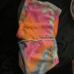 Cute Booty Lounge Tie-Dye Shorts - Multicolor